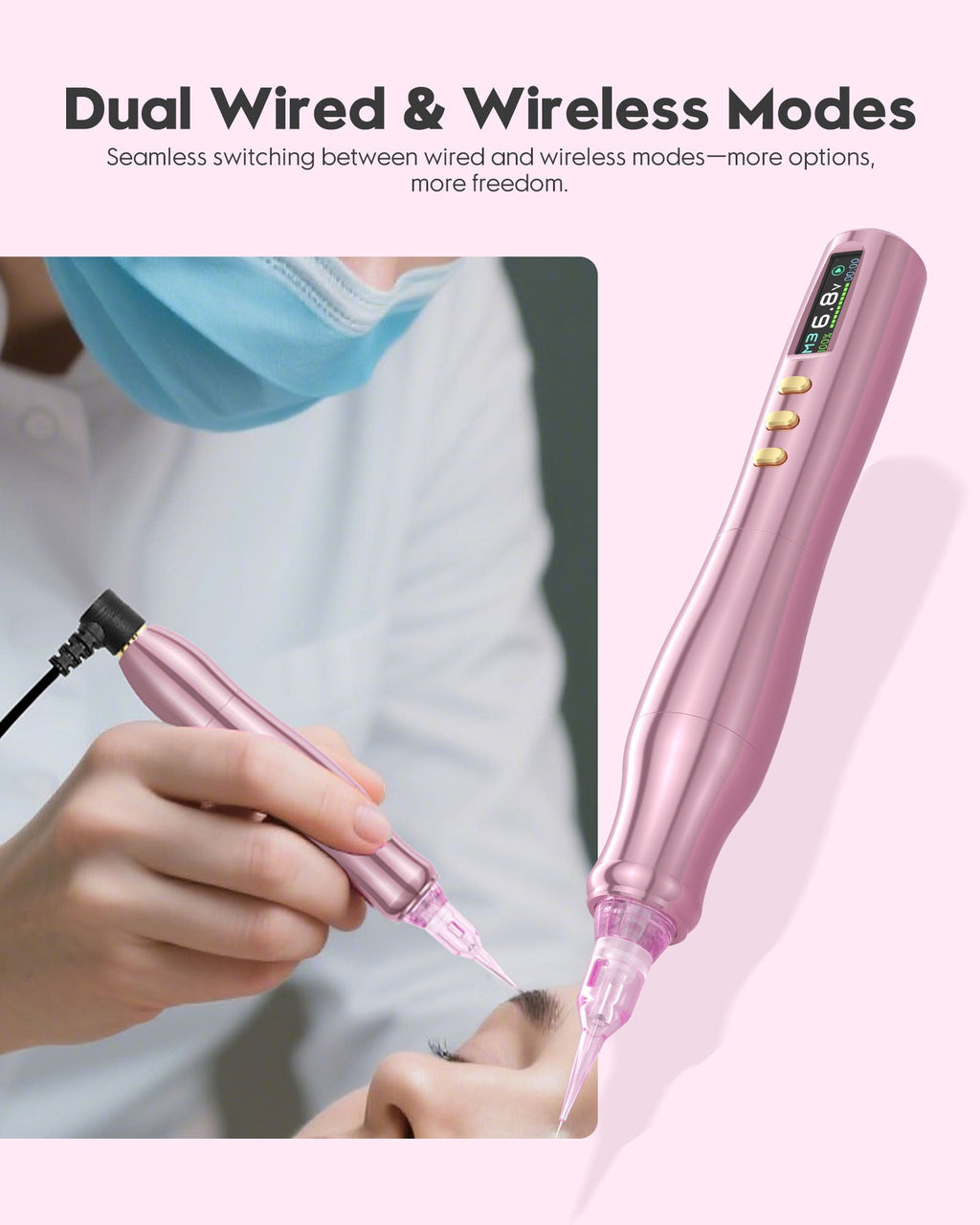 Biomaser TP006 Wireless Permanent Makeup Machine 3mm Stroke