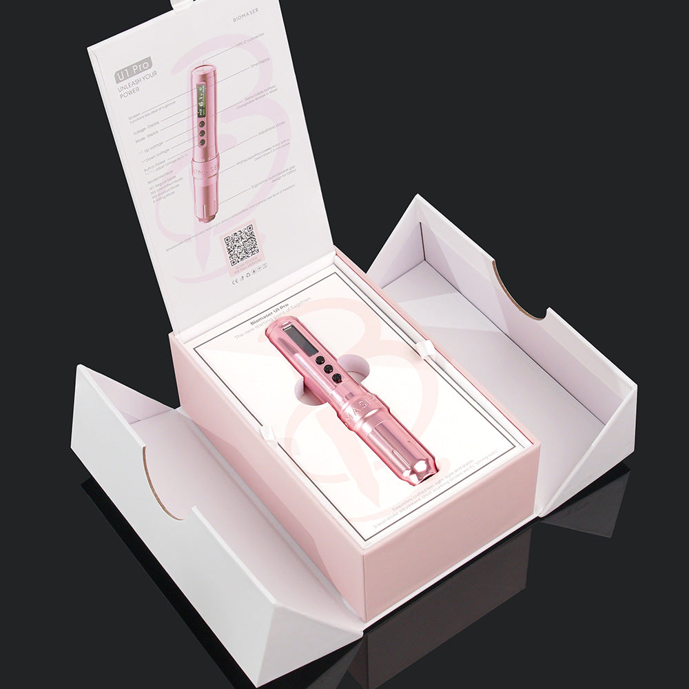 Biomaser U1 Pro Wireless Tattoo PMU Machine Adjustable Stroke Dual Battery