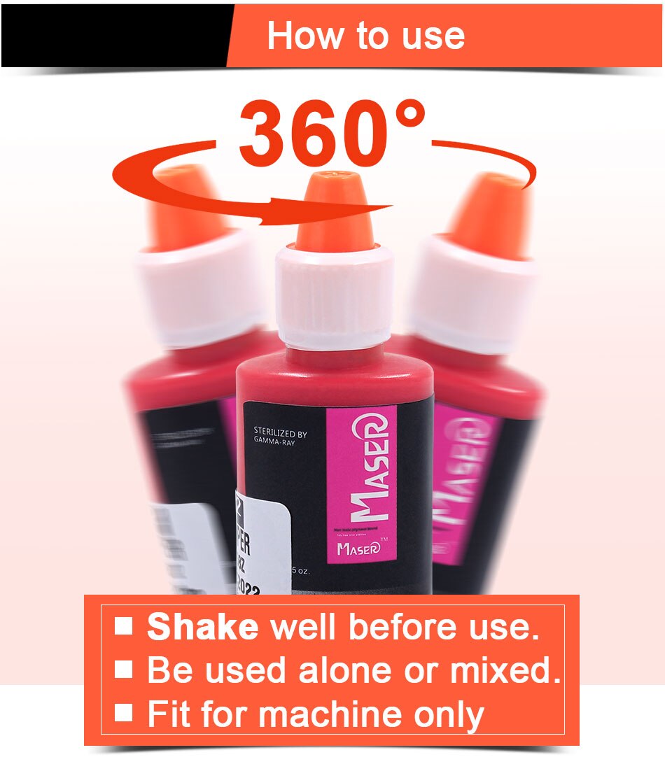 Maser Professional Permanent Makeup Pigment for Lips Brows and Eyeliner