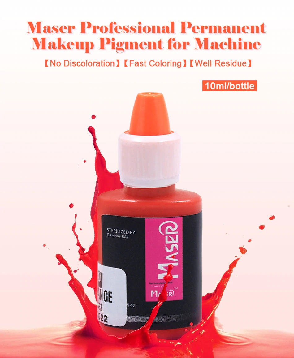 Maser Professional Permanent Makeup Pigment for Lips Brows and Eyeliner